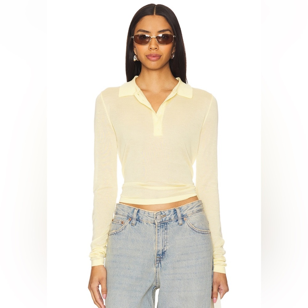 Lioness Light Yellow Button Down Shirt